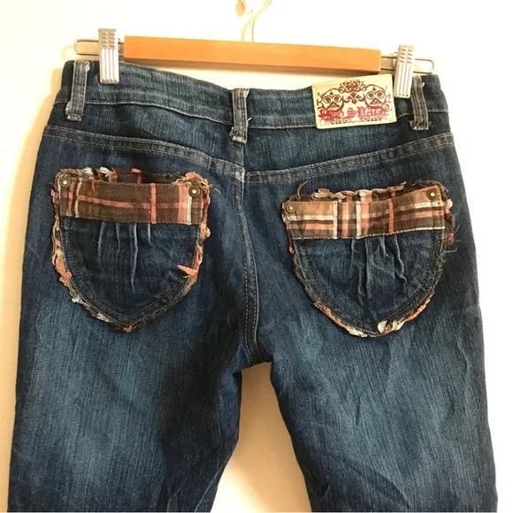 Patch-work crop Jeans - Picture 3 of 6
